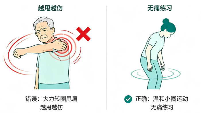 【人医科普】肩膀痛就甩一甩?越甩越痛才明白:肩痛不等于肩周炎,不能随便甩