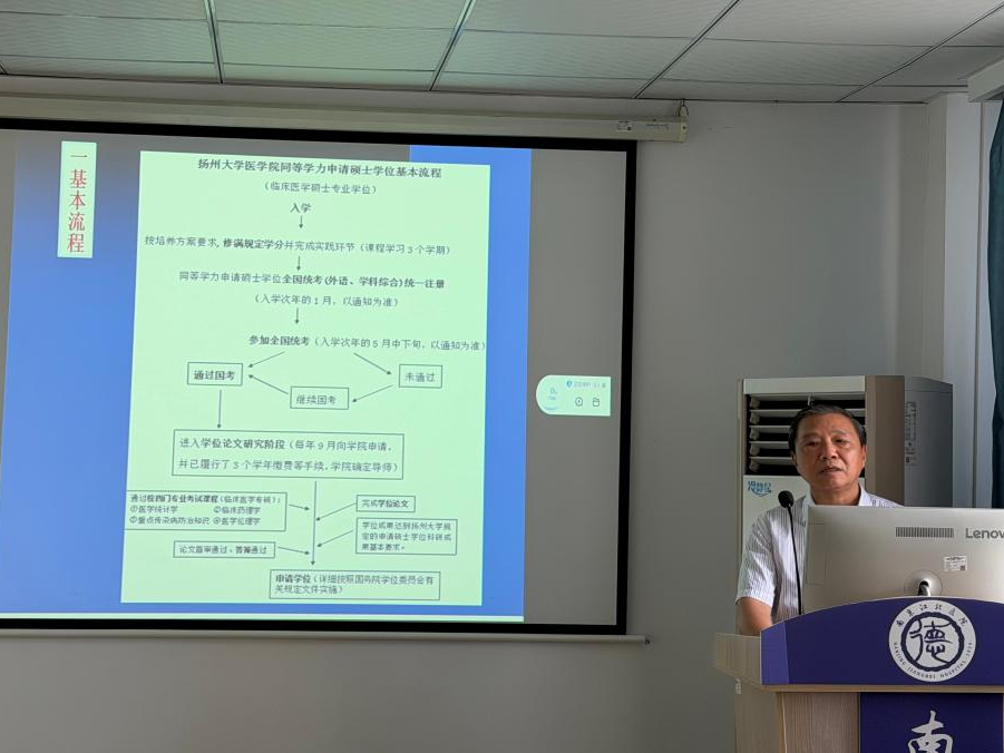 医路研途，共赴新程 | 2026年南京江北医院&扬州大学医学部同等学力申请硕士学位研修班顺利开班