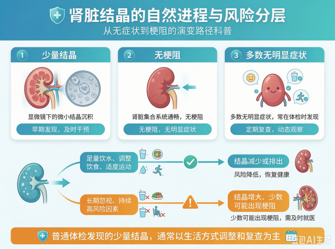 体检查出双肾结晶?别慌,这是身体发的「黄牌警告」,这么做大多能逆转