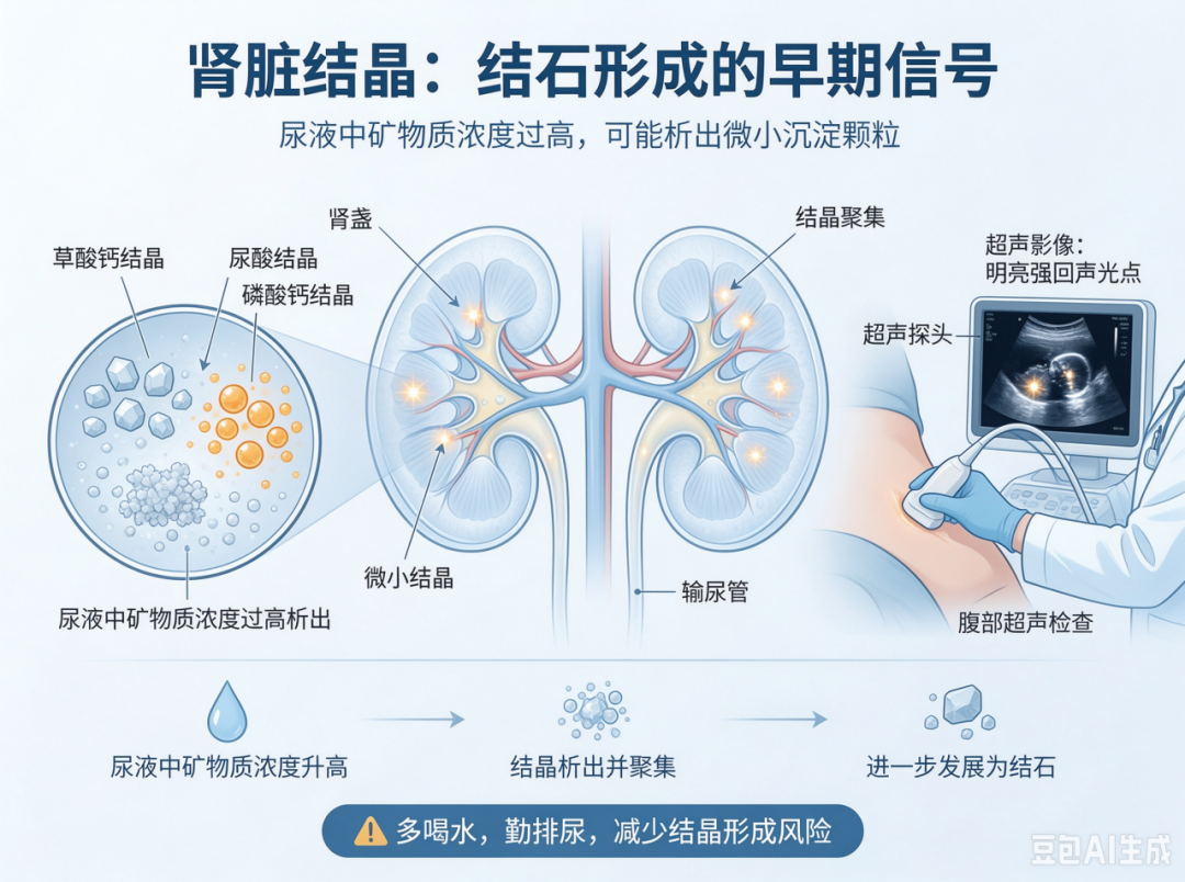 体检查出双肾结晶?别慌,这是身体发的「黄牌警告」,这么做大多能逆转