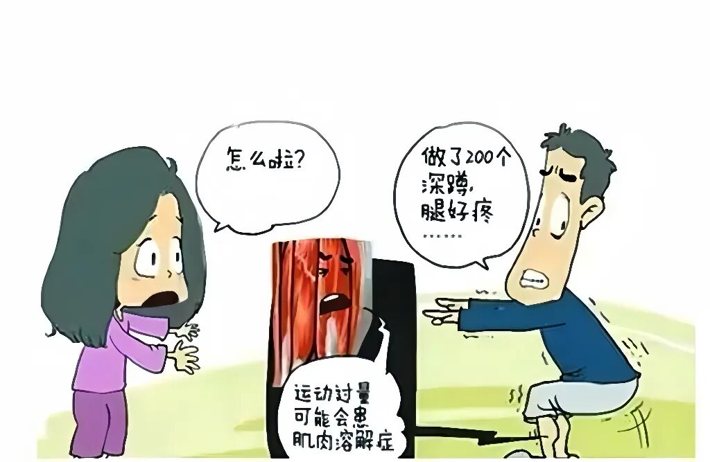 深蹲后双腿剧痛三天，尿色如洗肉水——健身爱好者注意，这不是“练到位”，是“溶解”了！