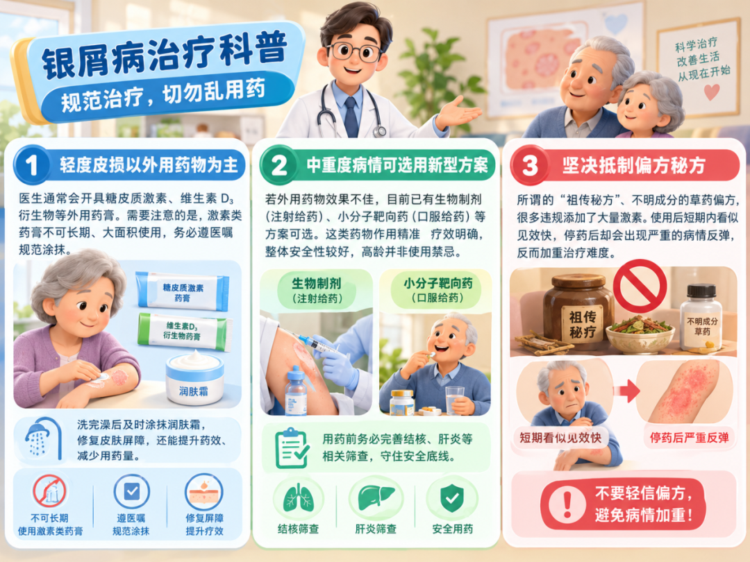 银屑病 “缠上” 爸妈别慌!这份老年 “牛皮癣” 科学应对指南请收好