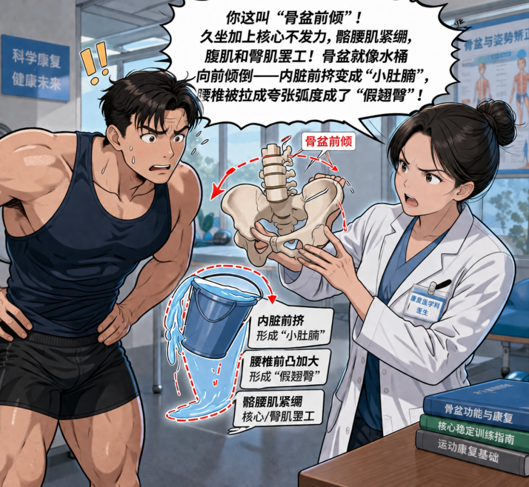 “网红翘臀”还是“骨盆前倾”?康复医生带你揭秘“假翘臀”真相