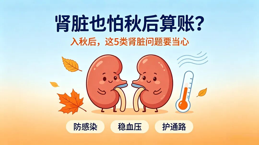 专家讲科普|肾脏也怕“秋后算账”?入秋后,这5类肾脏问题要当心