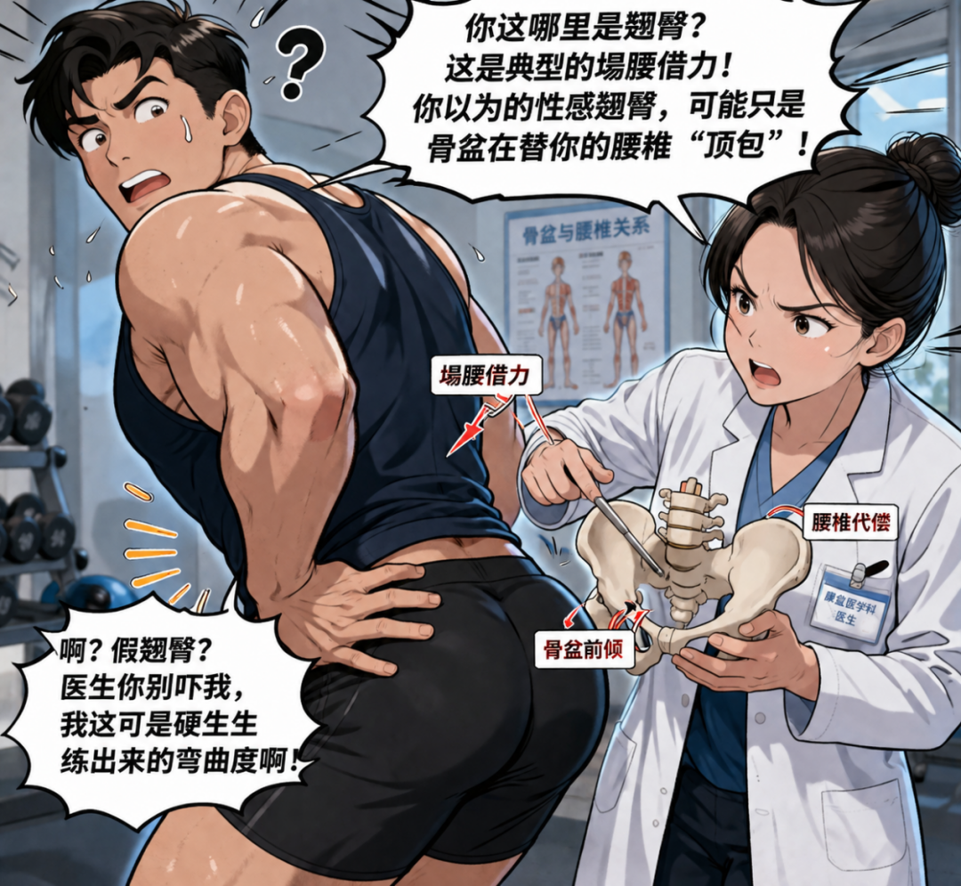 “网红翘臀”还是“骨盆前倾”?康复医生带你揭秘“假翘臀”真相