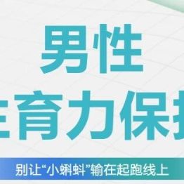 男性生育力保护——别让“小蝌蚪”输在起跑线上