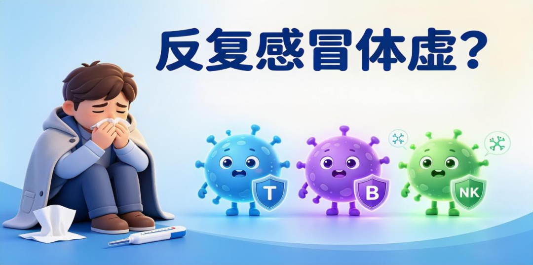 反复感冒上火是免疫力太差?试试免疫体检——淋巴细胞亚群检测