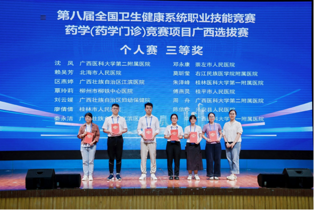 【喜讯】广西医科大一附院药学门诊团队在第八届全国卫生健康系统职业技能竞赛药学(药学门诊)竞赛项目广西选拔赛中获佳绩
