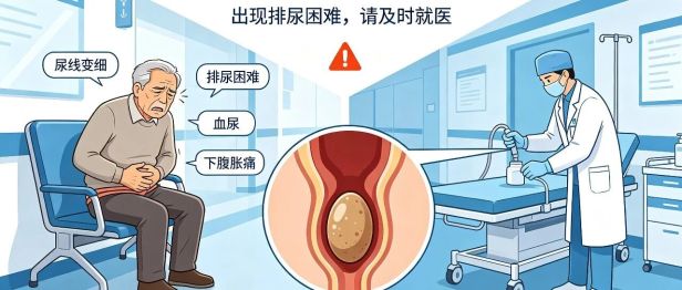 尿道 “拦路虎”！大爷尿道口卡 2cm 结石，急诊医生巧取结石解剧痛