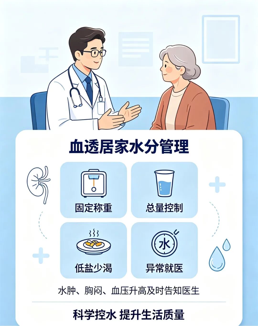 透析之路，控水先行｜血透肾友如何科学控水