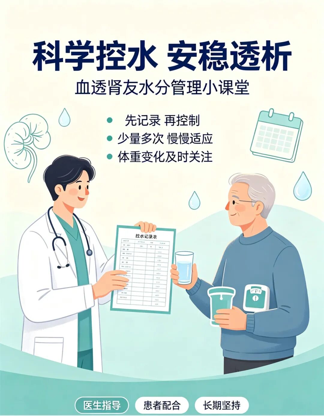 透析之路，控水先行｜血透肾友如何科学控水