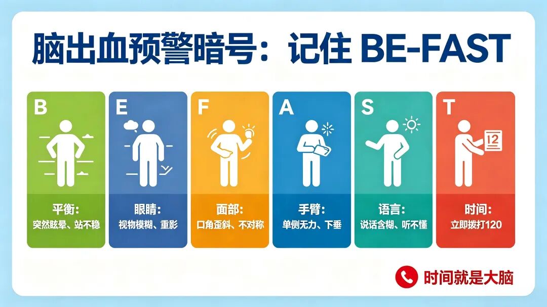 健康科普丨警惕脑出血!读懂预警信号,学会关键急救