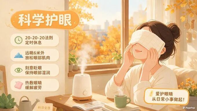 入秋眼睛干痒红?学生、上班族、中老年人都要注意!这份护眼指南请收好