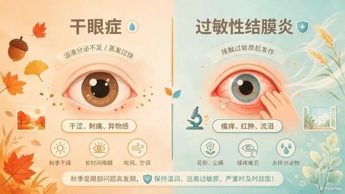 入秋眼睛干痒红?学生、上班族、中老年人都要注意!这份护眼指南请收好