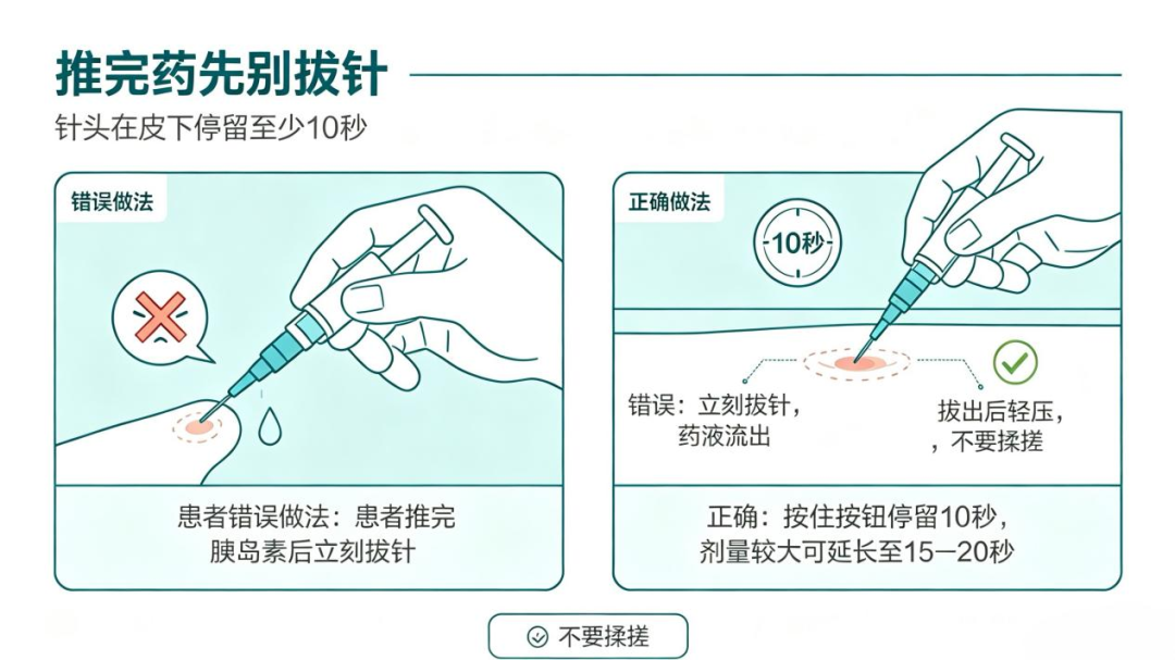 胰岛素注射的六个细节,很多糖尿病患者都做错了