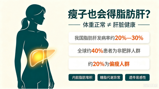 瘦子也会得脂肪肝?体重正常≠肝脏健康