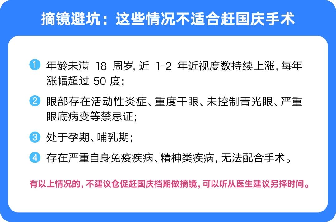 国庆想做近视手术？现在就开始准备！倒计时攻略