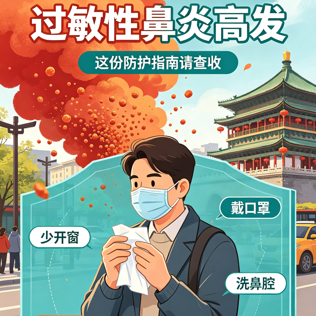 花粉浓度攀升！西安过敏性鼻炎进入高发期，做好防护很重要