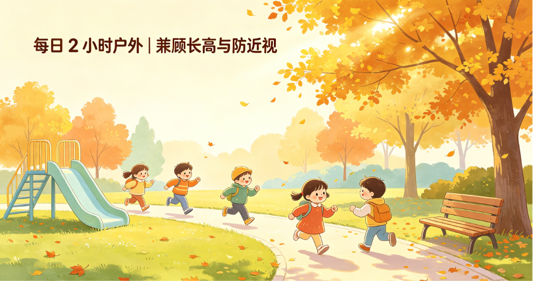 10月黄金户外季|每日2小时户外,同时助力长高、预防近视!
