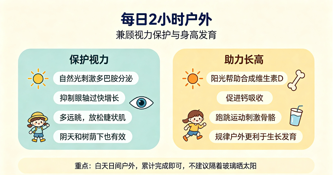 10月黄金户外季|每日2小时户外,同时助力长高、预防近视!