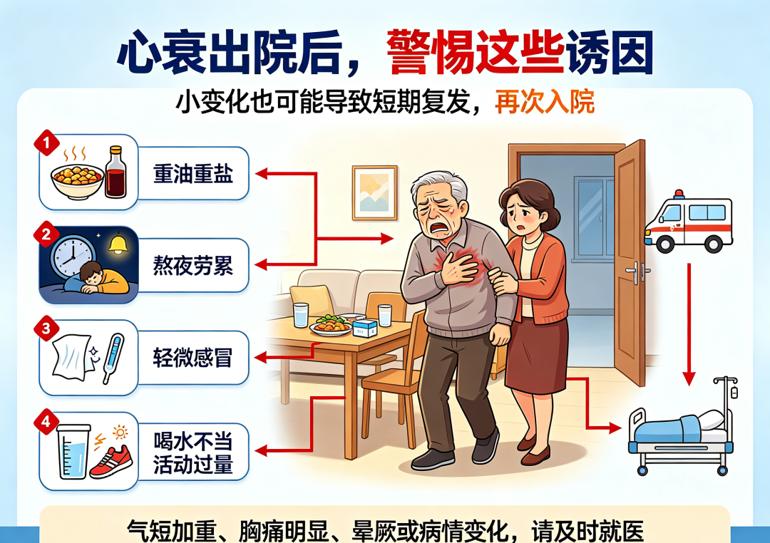 【科普】心衰出院总反复?居家护心四大基石得夯实