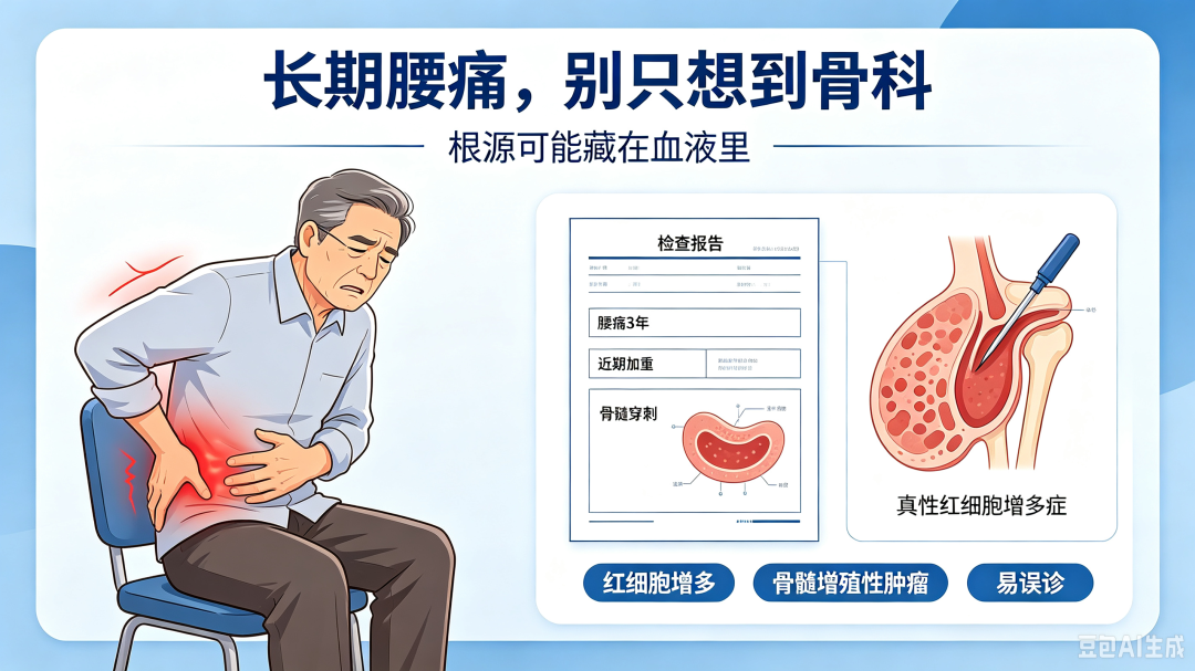 莫名腰痛要警惕 | 一种容易被忽视的血液疾病——真性红细胞增多症