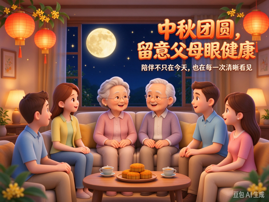 中秋团圆,别忽略父母眼中的 “朦胧”,警惕白内障!