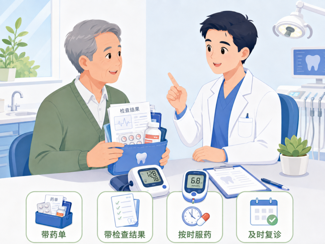 高血压、糖尿病、心脏病患者,做牙周治疗前一定要知道这几件事