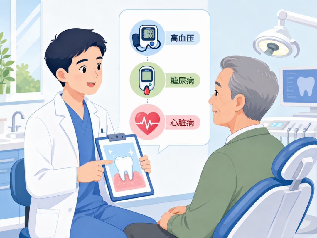 高血压、糖尿病、心脏病患者,做牙周治疗前一定要知道这几件事
