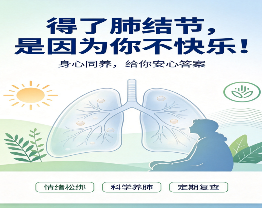 得了肺结节,是因为你不快乐?