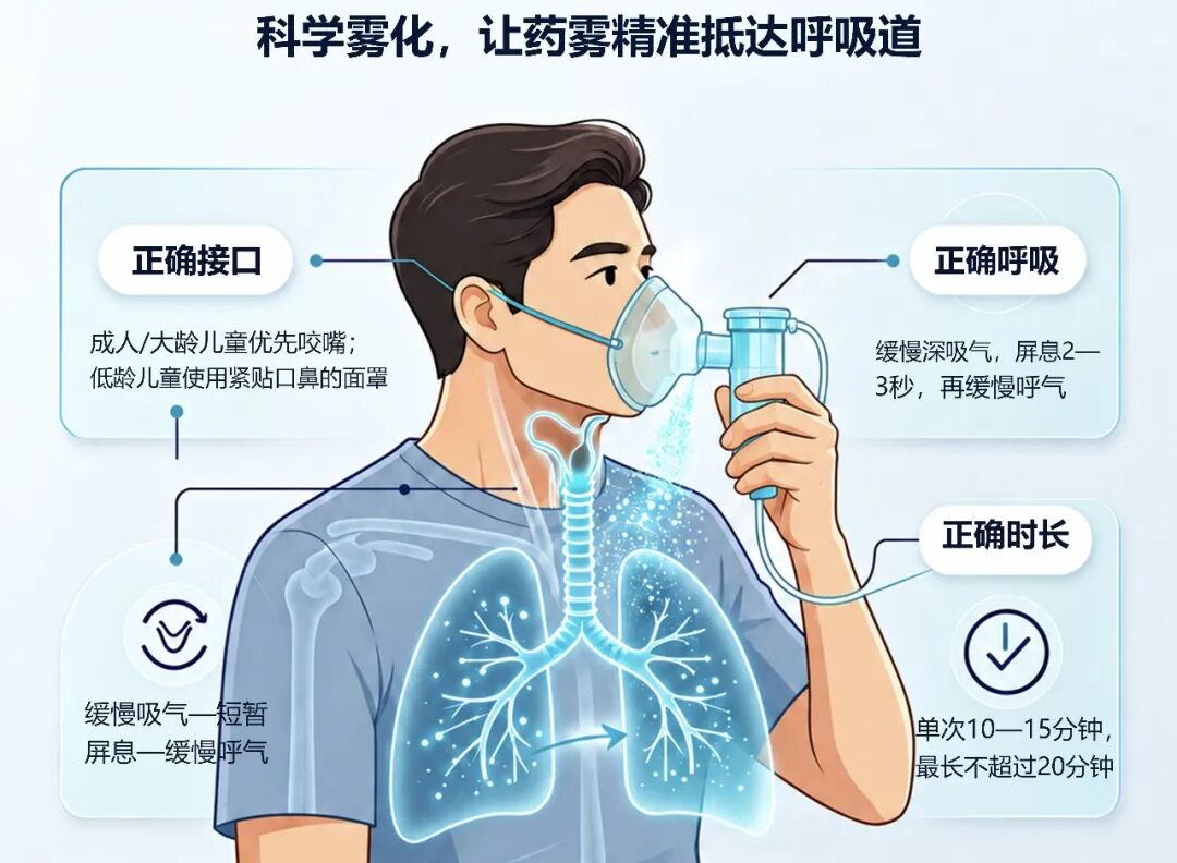 用同样的雾化药,效果相差大?答案也许在雾化的各环节里| 内科系统常见慢病防治护理科普专栏㉘