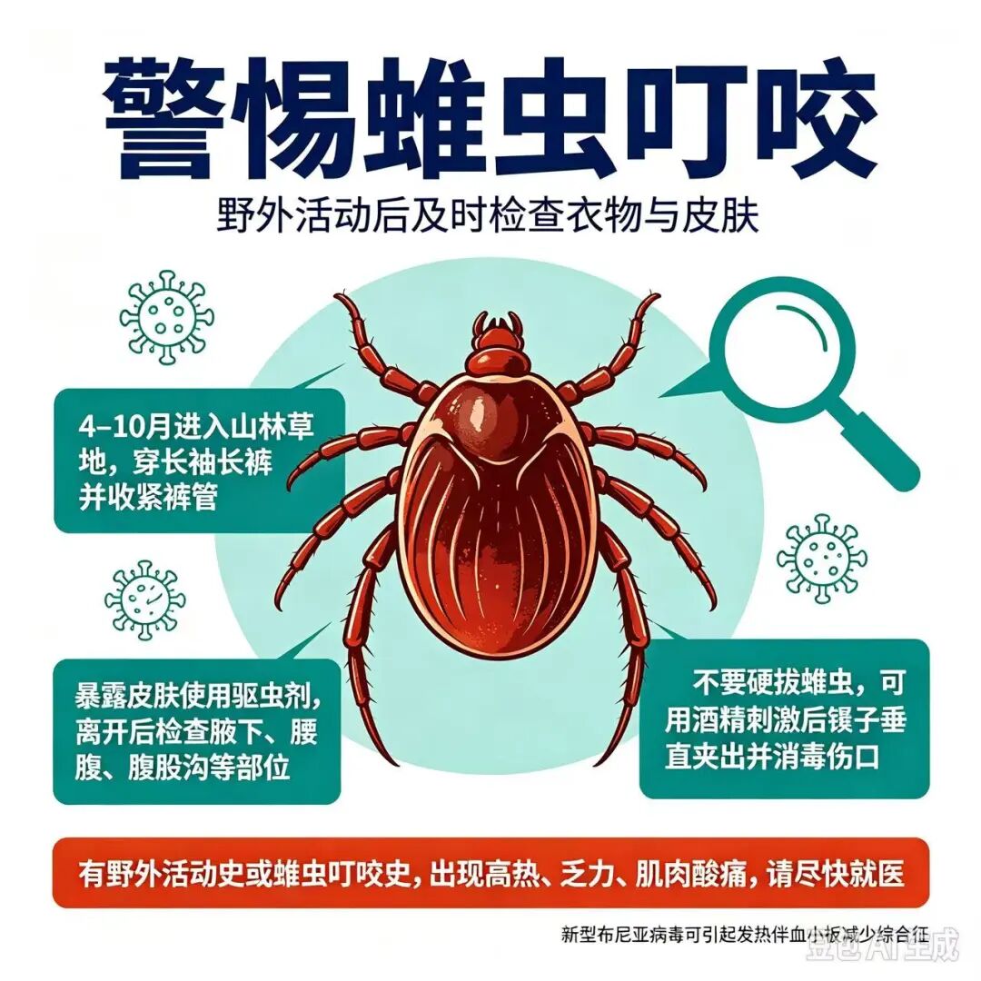 这种虫咬需警惕!感染科成功救治1例危重新型布尼亚病毒感染患者