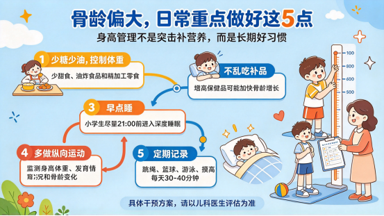 儿童骨龄超前无需乱吃药!科学管理才是关键