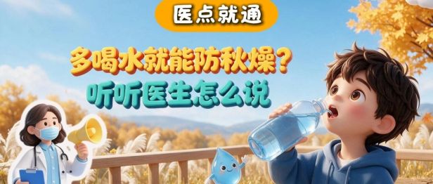【医点就通】多喝水就能防秋燥？听听医生怎么说