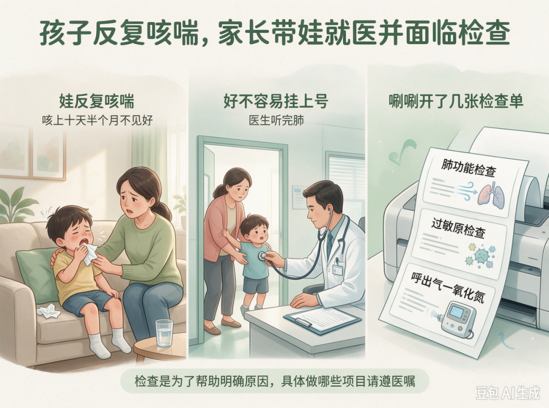 儿童哮喘科普第四期:孩子反复咳喘,检查单开了一堆?一文看懂哮喘检查到底查啥