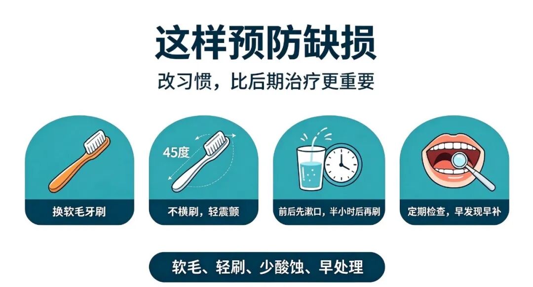牙齿边缘凹槽、喝冷水发酸？一文带你读懂楔状缺损的危害与预防