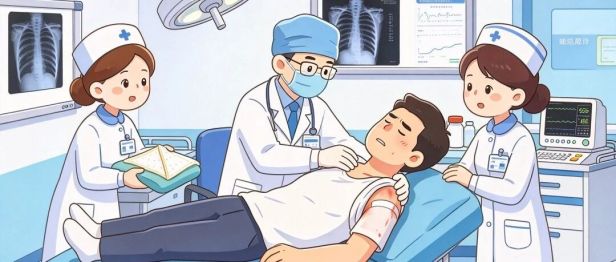 工地摔倒致肩关节脱位！国文医院急诊快速复位解病痛