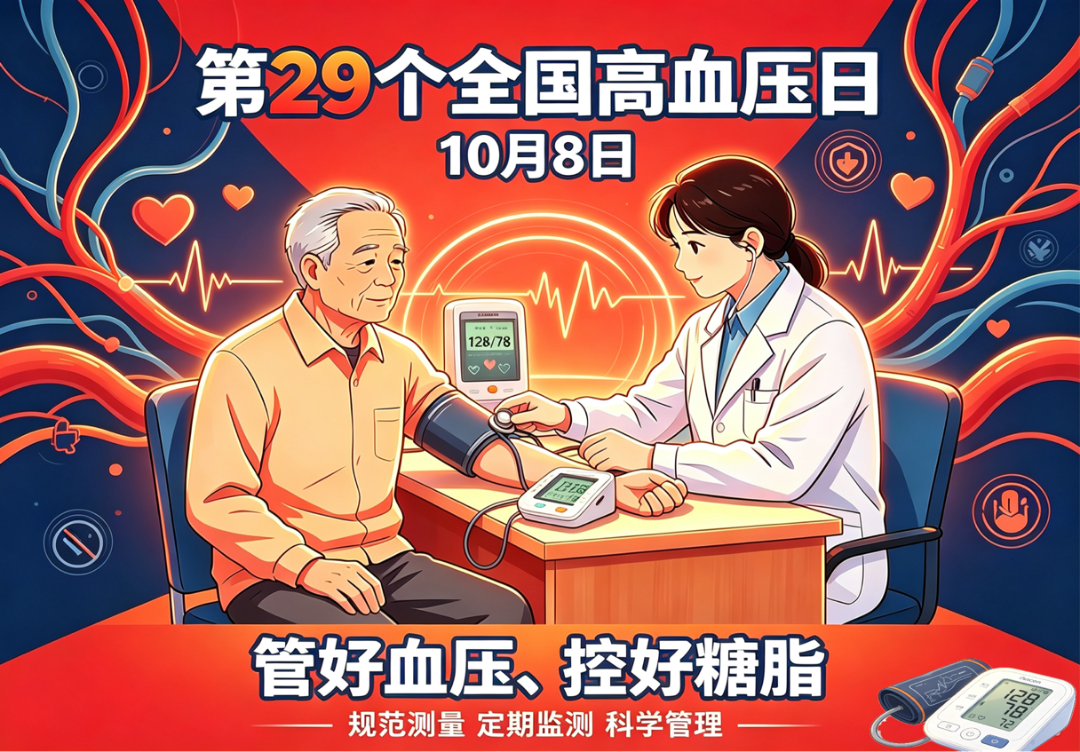 管好血压 控好糖脂｜全国高血压日科普：三“高”管控好，心脑健康伴