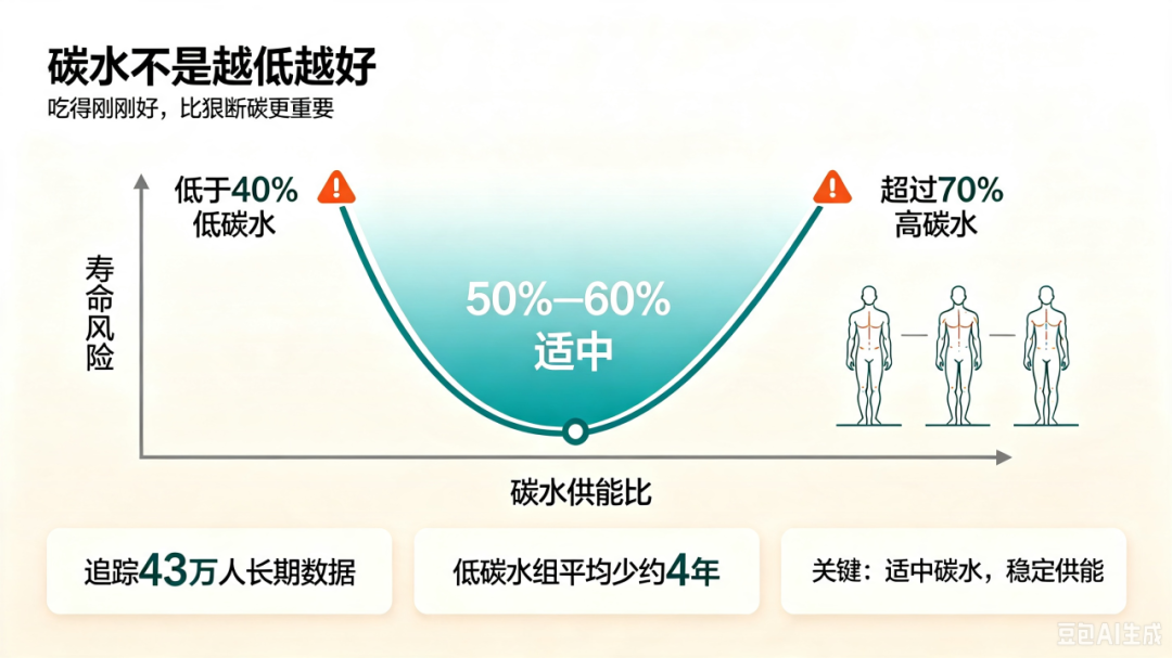 戒主食抗衰老?其实中年多吃碳水,反而可能更长寿