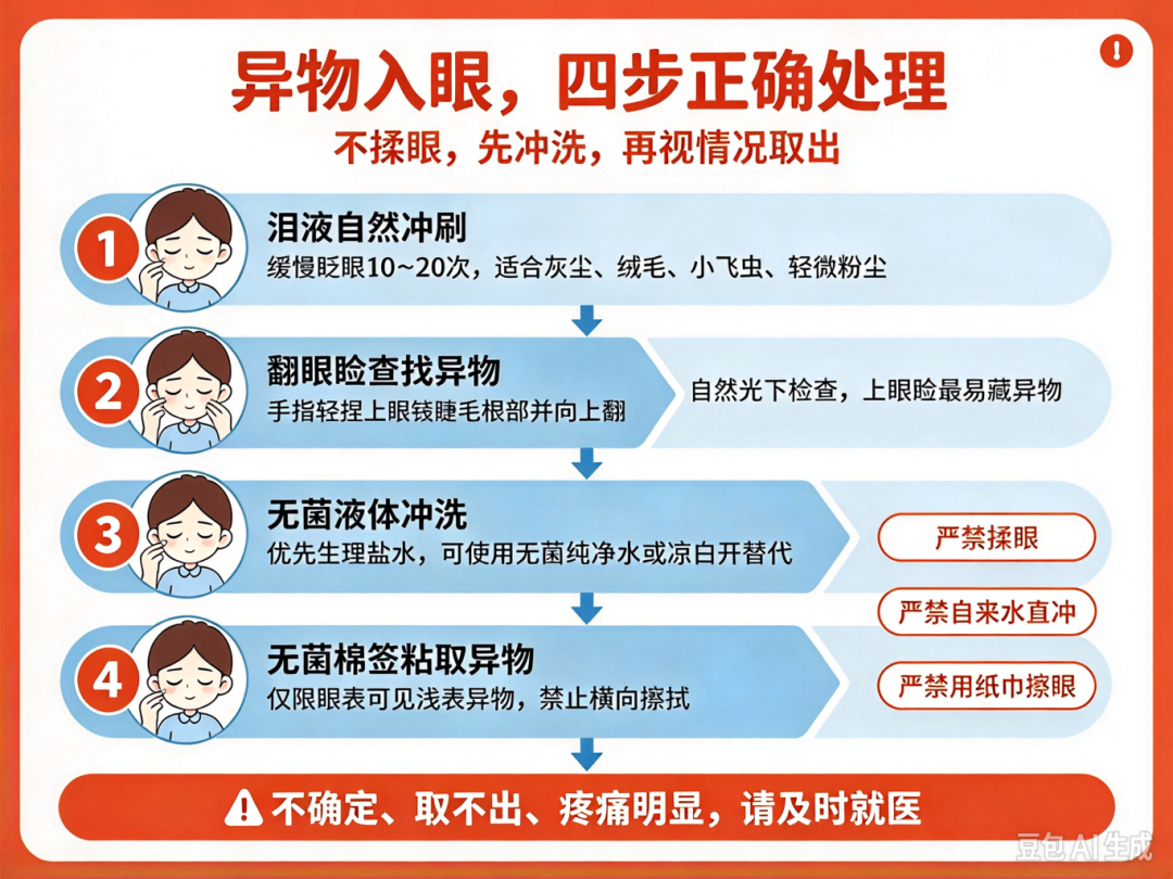 眼睛进了灰尘、小飞虫怎么办?眼科医生分享正确应急方法