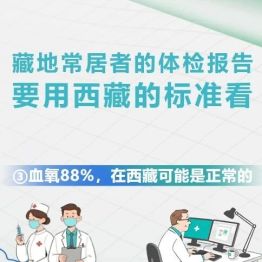 《藏地常居者的体检报告，要用西藏的标准看》系列科普③——血氧88%，在西藏可能是正常的