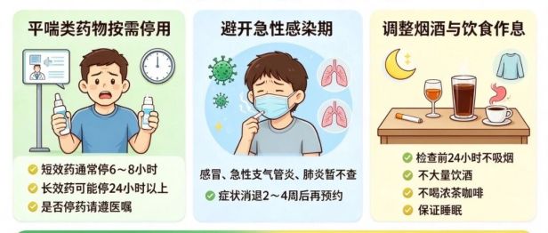 做肺功能检查前，要做好哪些准备？