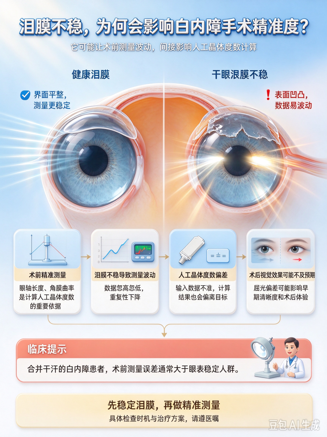 无惧时光·守护银龄|白内障术前先治干眼?