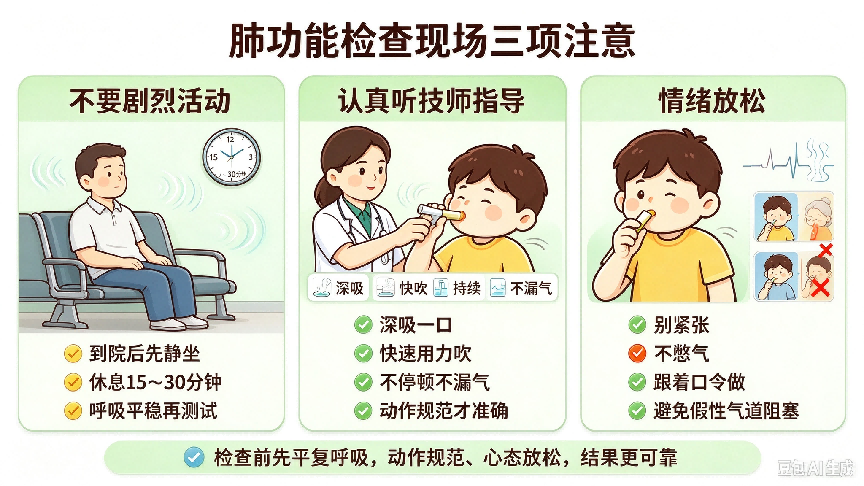 做肺功能检查前,要做好哪些准备?