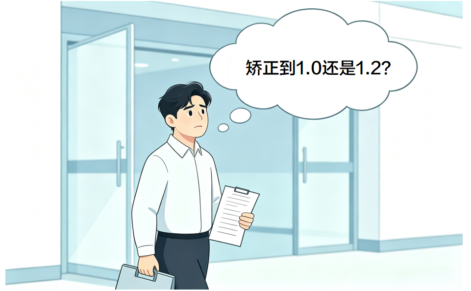 近视手术矫正到多少合适?1.0还是1.2?