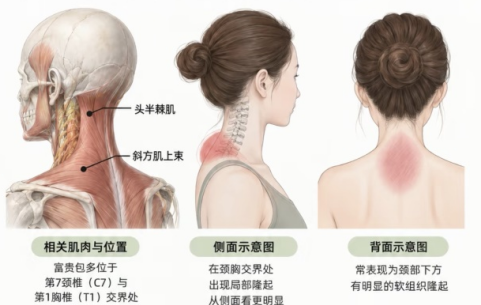 脖子后面长了个包,别以为只是“富贵包”!检查发现另有原因!