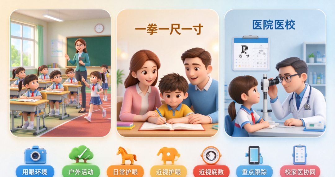三部门部署防控儿童青少年高度近视!武汉普瑞眼科医院带你读懂护眼关键