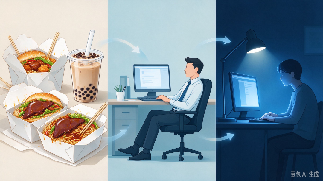 瘦瘦的也会脂肪肝?三个习惯叠加,很多年轻人都踩坑