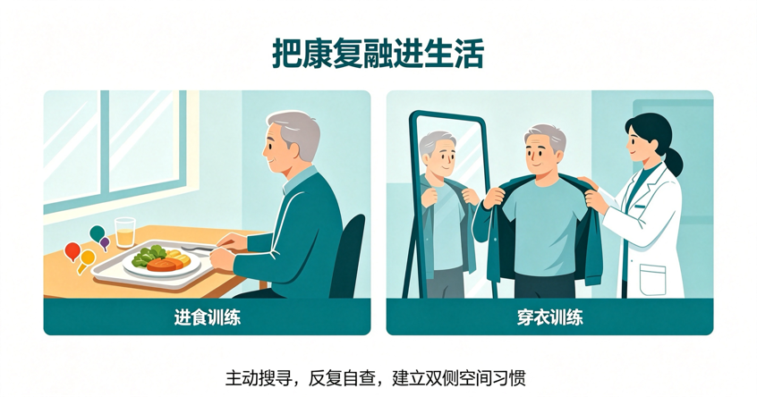 饭只吃一半、走路总撞墙？别骂患者粗心！是大脑忘了半侧世界