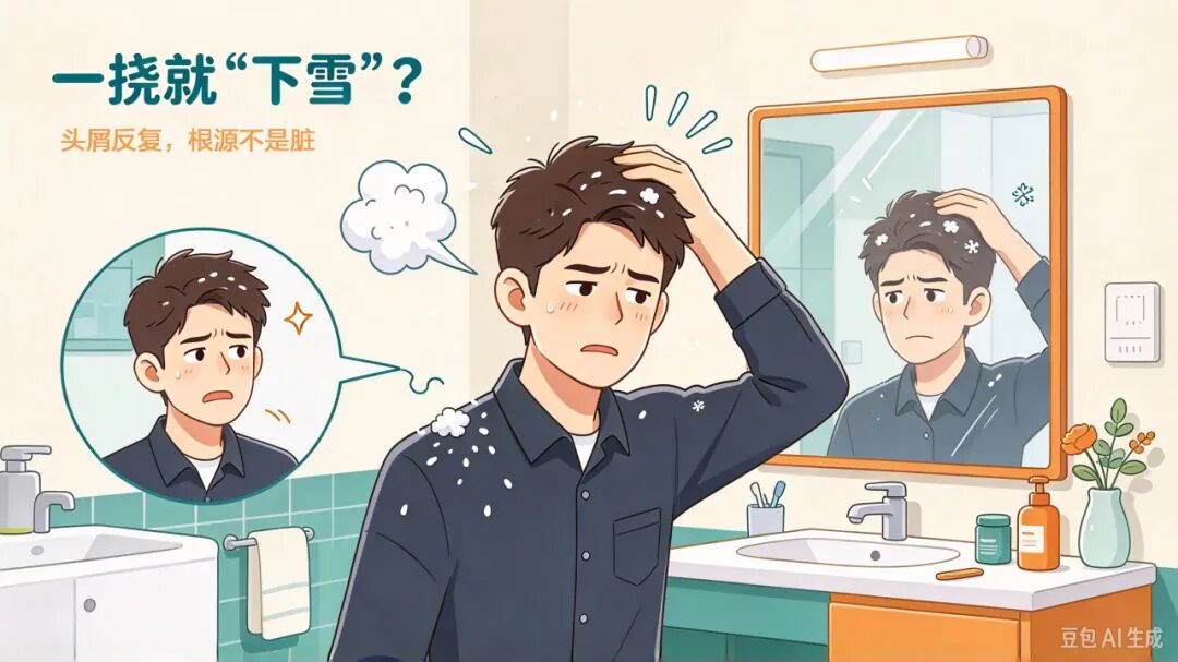 头痒头屑反反复复？根源不是脏，是这种真菌在“搞事”